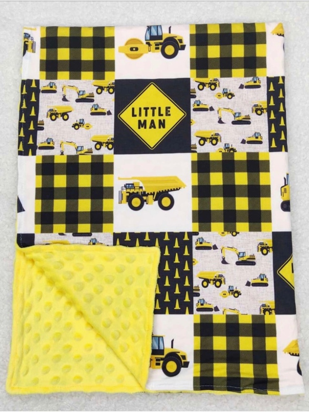 Construction Minky Blanket